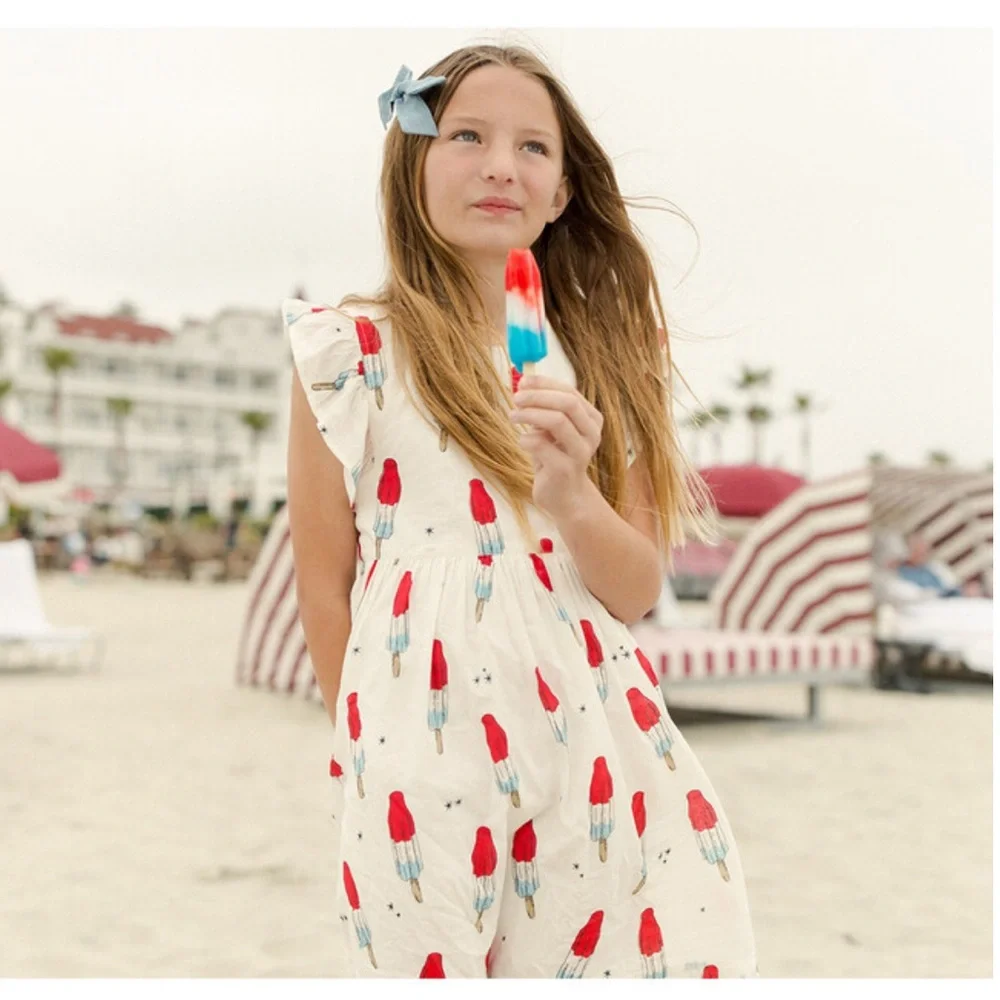 Pink Chicken Bomb Pop Print Dress - Picture 2 of 8
